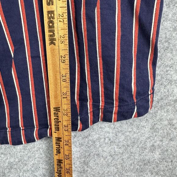 Hanna Andersson Dress Womens L Blue Stripe Shift Stretch Cap Sleeves Pockets - Picture 12 of 15